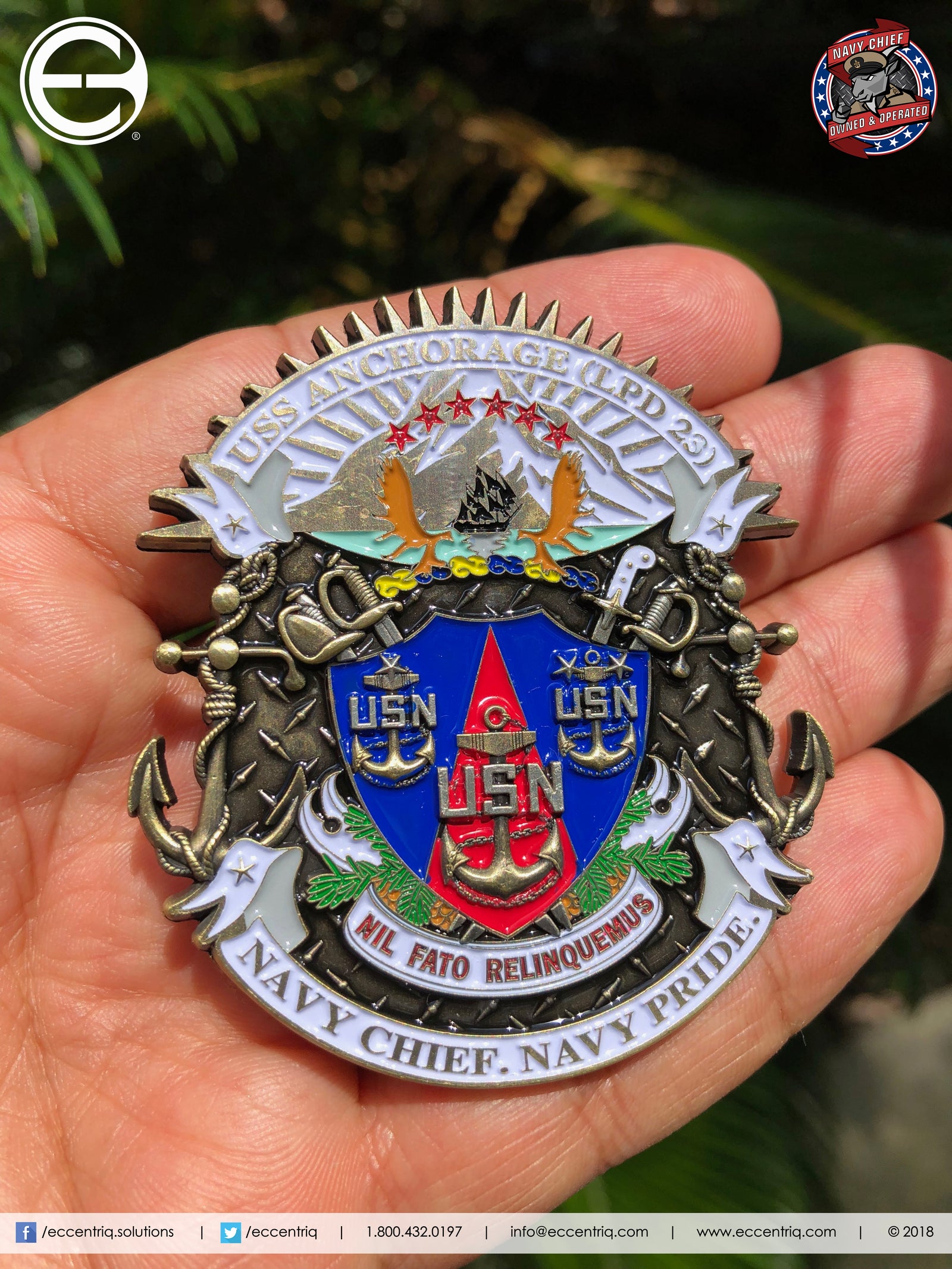 USS ANCHORAGE (LPD 23) CHALLENGE COIN