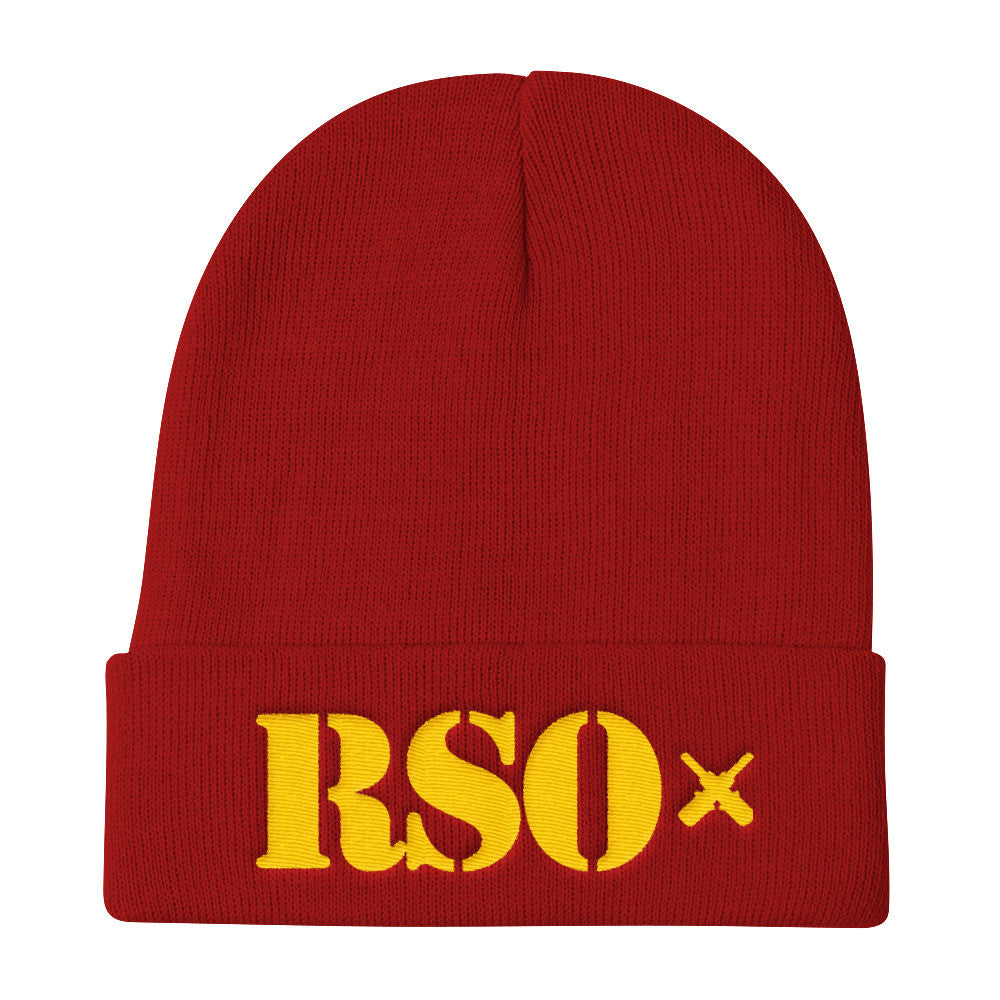 [GNR] RSO Knit Beanie (Yellow Embroidery)