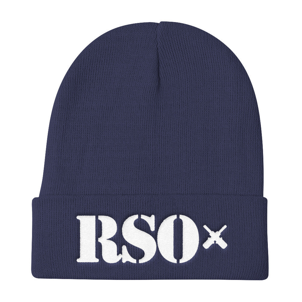 [GNR] RSO Knit Beanie (White Embroidery)