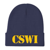 [GNR] CSWI Knit Beanie (Yellow Embroidery)