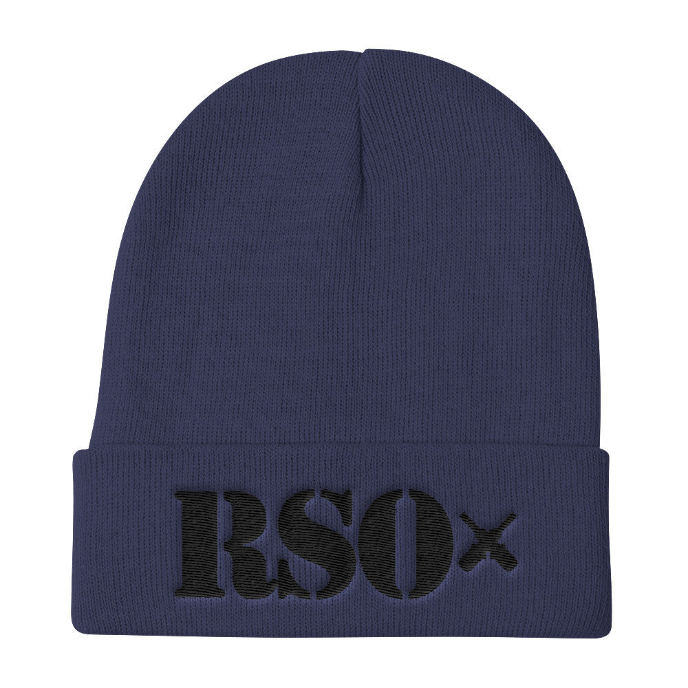 [GNR] RSO Knit Beanie (Black Embroidery)