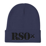 [GNR] RSO Knit Beanie (Black Embroidery)