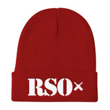 [GNR] RSO Knit Beanie (White Embroidery)