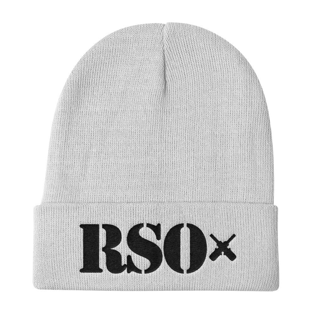 [GNR] RSO Knit Beanie (Black Embroidery)