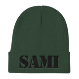 [GNR] SAMI Knit Beanie (Black Embroidery)