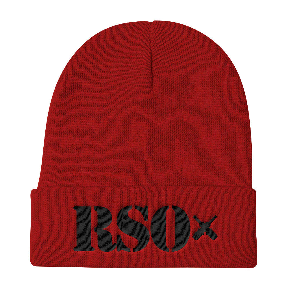 [GNR] RSO Knit Beanie (Black Embroidery)