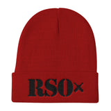 [GNR] RSO Knit Beanie (Black Embroidery)