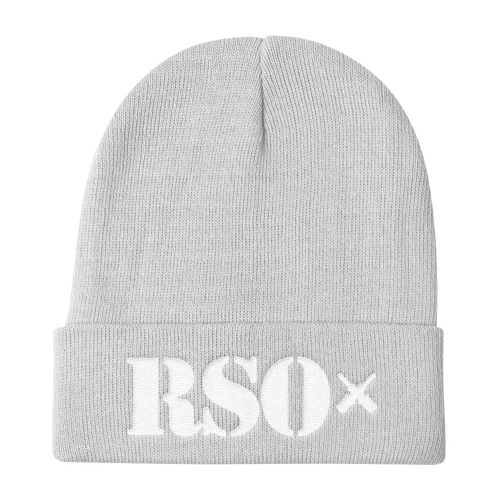 [GNR] RSO Knit Beanie (White Embroidery)