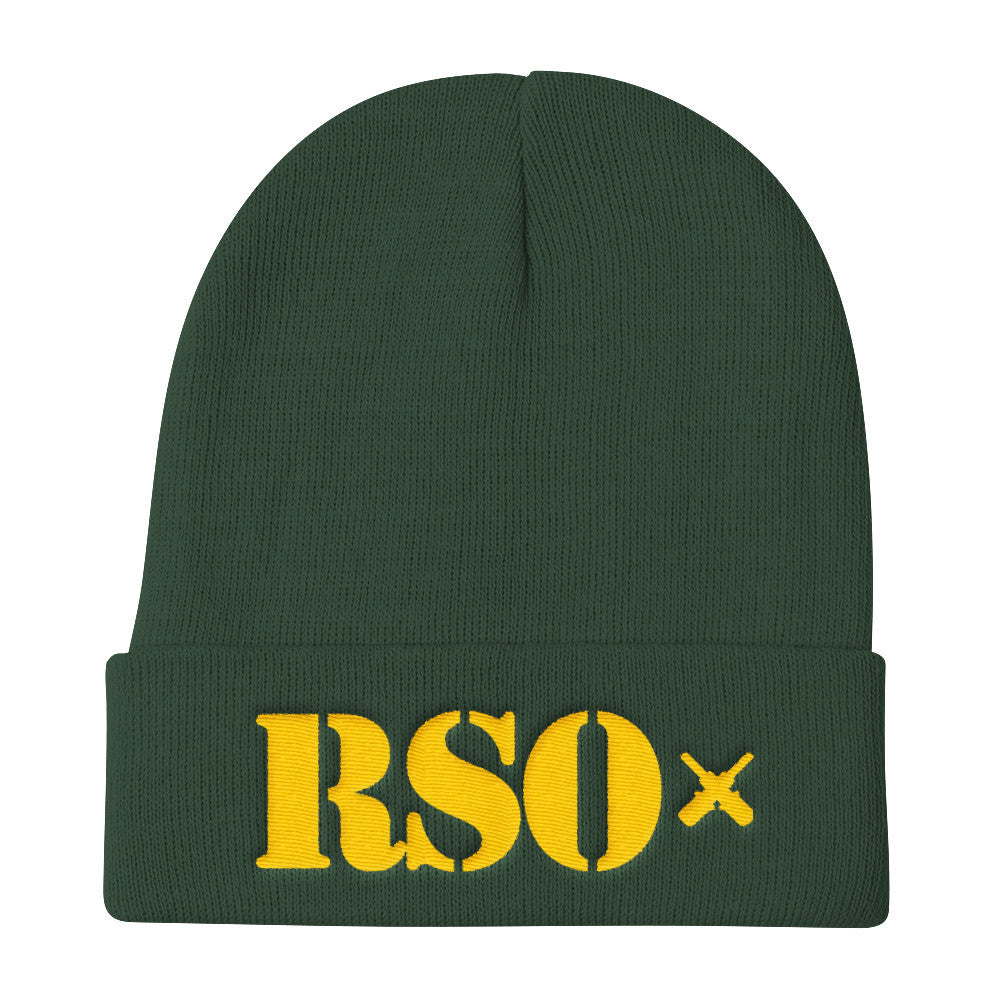 [GNR] RSO Knit Beanie (Yellow Embroidery)