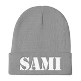 [GNR] SAMI Knit Beanie (White Embroidery)