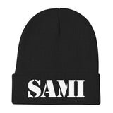 [GNR] SAMI Knit Beanie (White Embroidery)