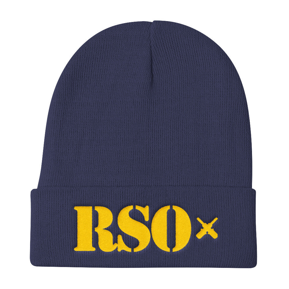 [GNR] RSO Knit Beanie (Yellow Embroidery)