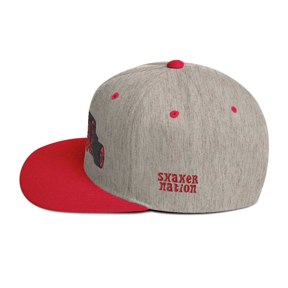 Shaker Nation Embroidered Snapback Hat
